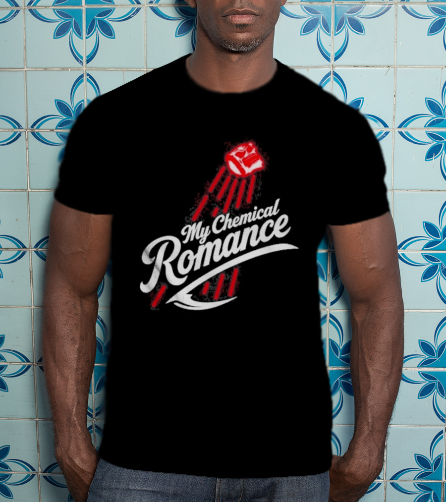 My Chemical Romance 10 23 2026 Los Angeles CA Swoosh Logo Style Red And White T-Shirt