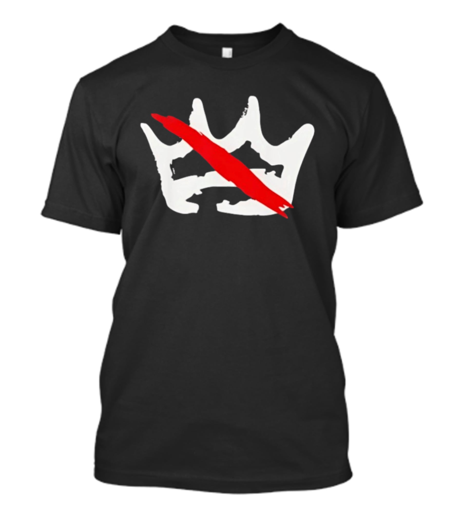 No Kings Day Crown With Red Strike Patriotic T-Shirt