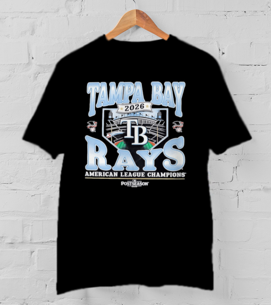 Tampa Bay Rays 2026 American League Champions Postseason T-Shirt