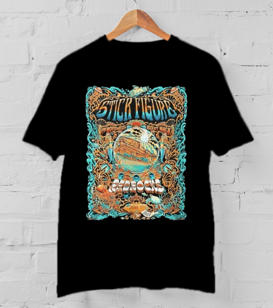Stick Figure The Movement Harry Mack Red Rocks June 7th 2027 Tour T-Shirt