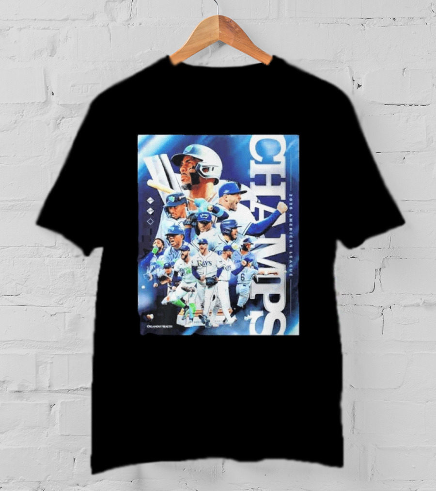 Tampa Bay Rays Champs 2026 American League Celebration With Players T-Shirt