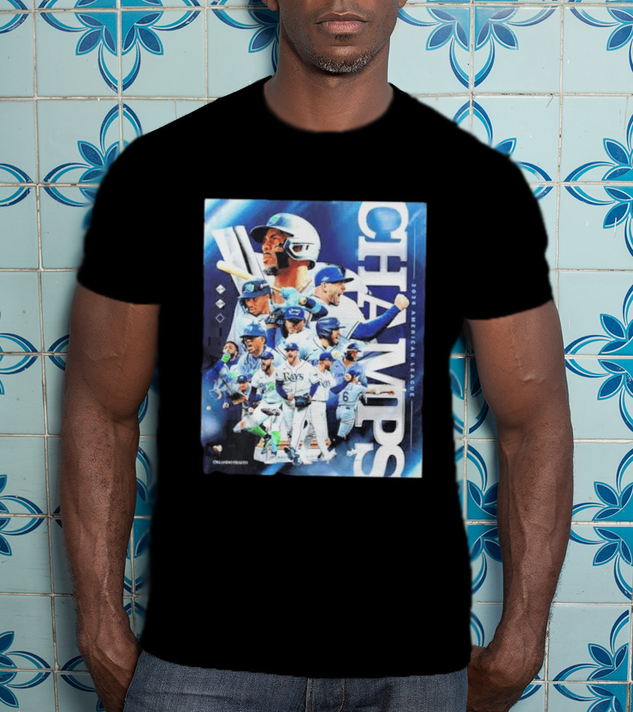 Tampa Bay Rays Champs 2026 American League Celebration With Players T-Shirt