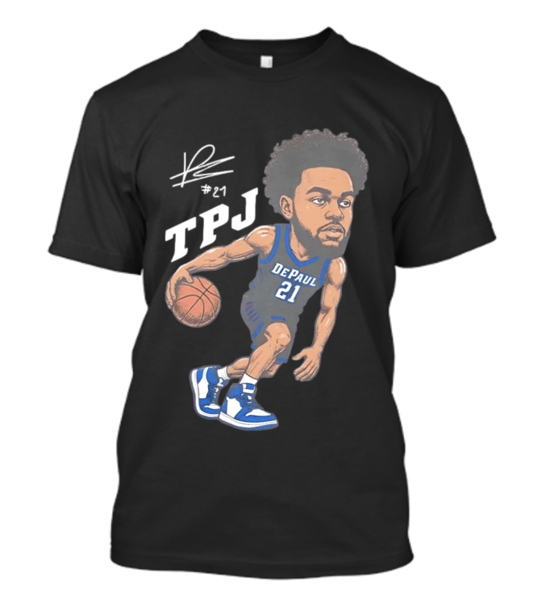 TPJ DePaul Basketball Cartoon #21 T-Shirt