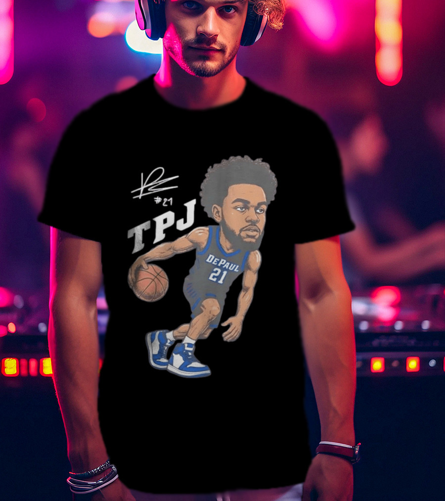 TPJ DePaul Basketball Cartoon #21 T-Shirt