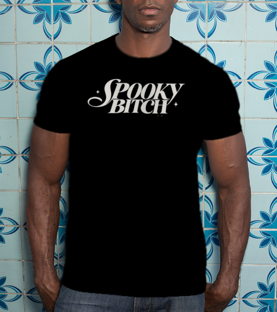 Spooky Bitch Redhanded Store Black Crop Top T-Shirt