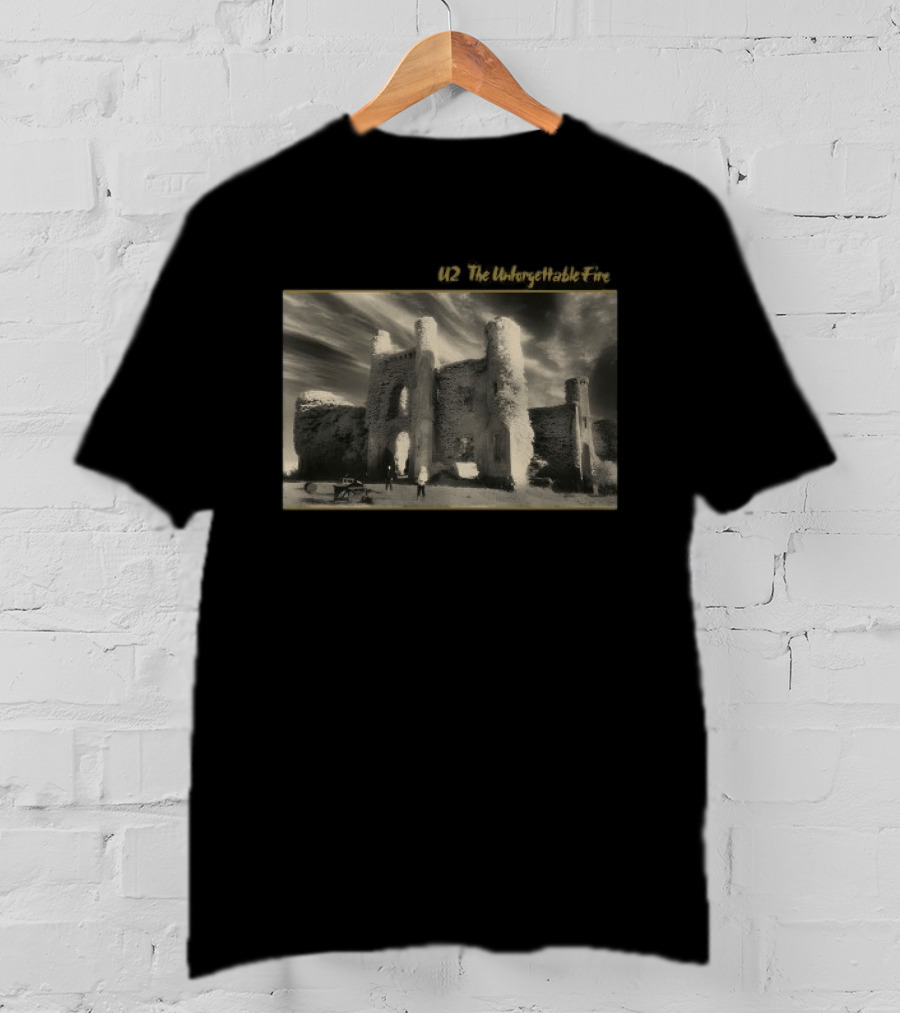 U2 The Unforgettable Fire Album Cover Castle Ruins Photography T-Shirt