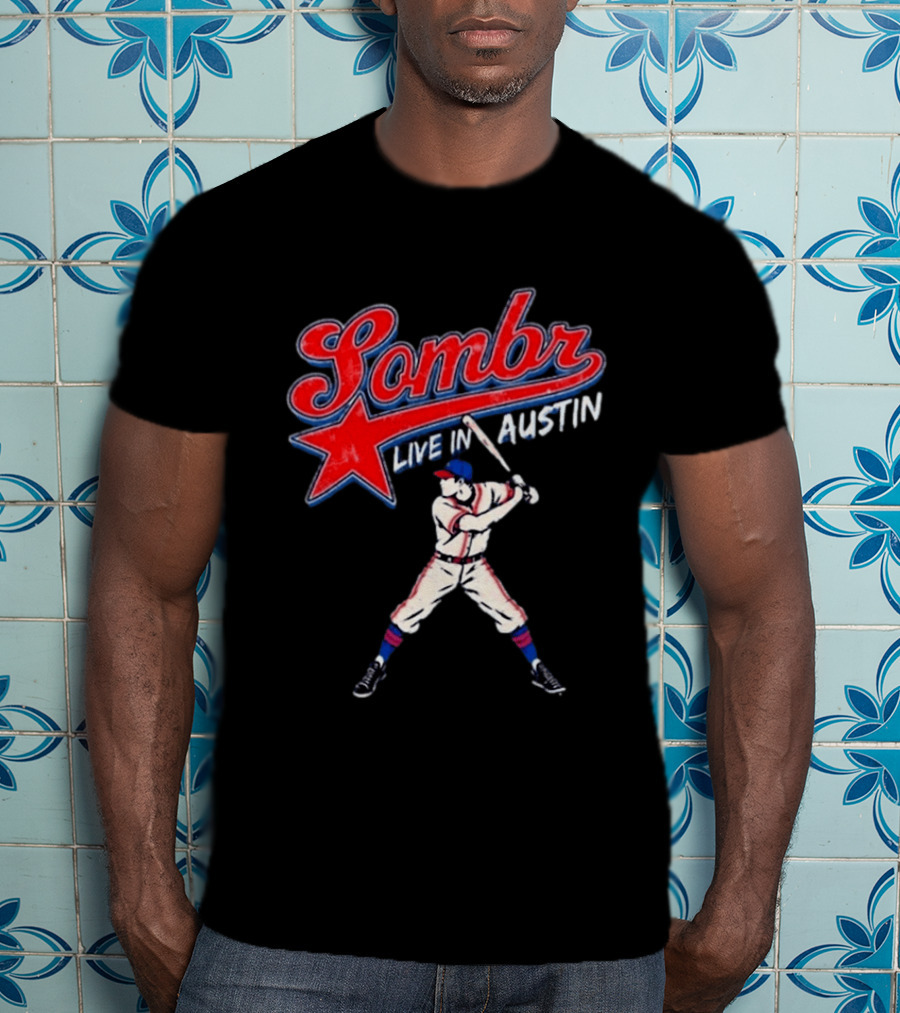 Sombr Live In Austin Baseball October 20 2026 T-Shirt