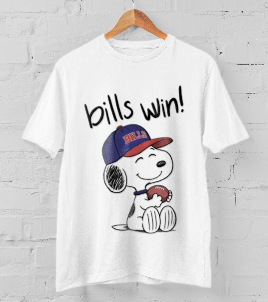 Buffalo Bills Win Snoopy Football Peanuts T-Shirt