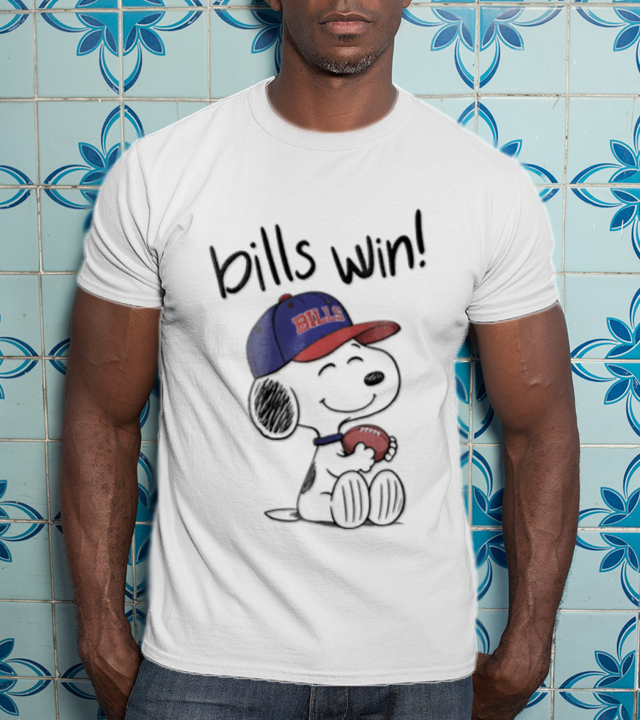 Buffalo Bills Win Snoopy Football Peanuts T-Shirt