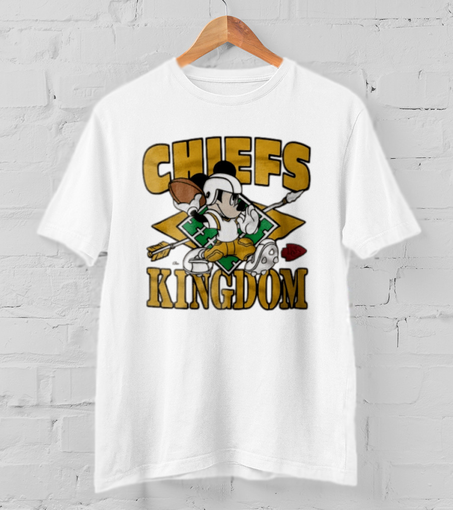 Chiefs Kingdom Disney Mickey Mouse Kansas City Football T-Shirt