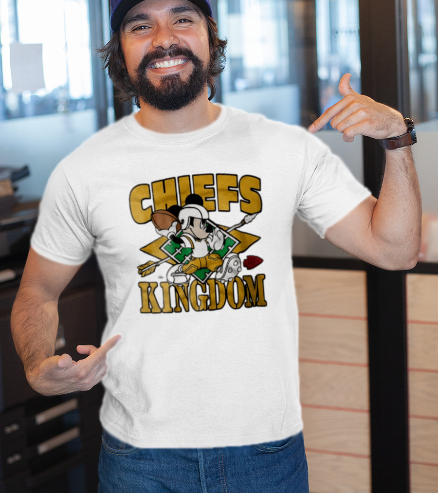Chiefs Kingdom Disney Mickey Mouse Kansas City Football T-Shirt