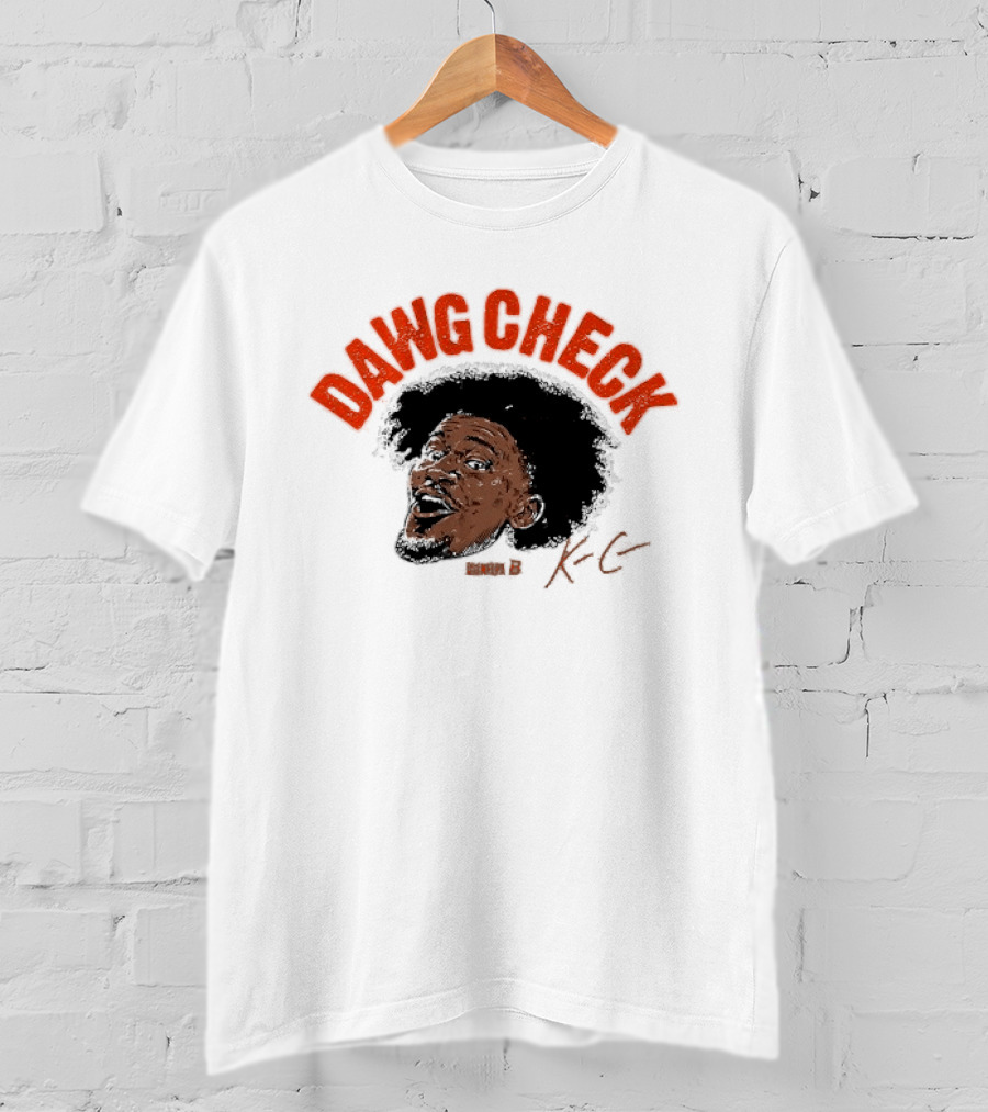 Dawg Check Afro Portrait With KC T-Shirt