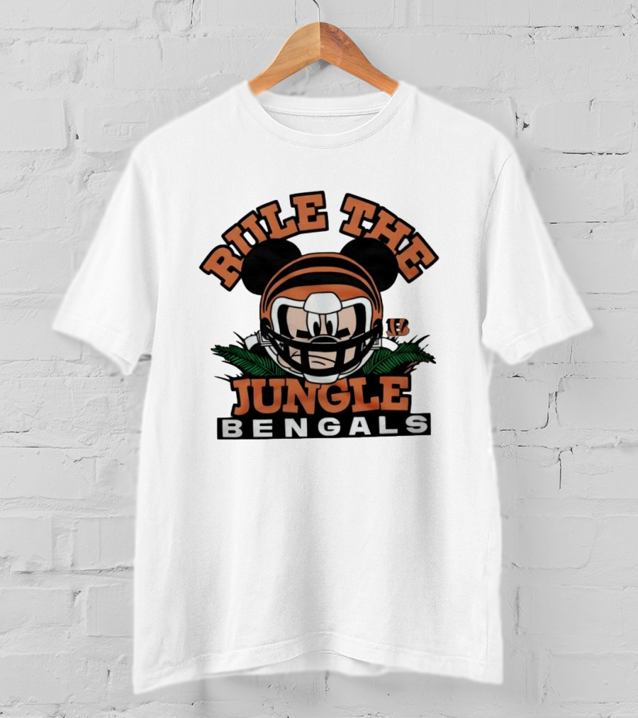 Mickey Mouse Rule The Jungle Bengals T-Shirt