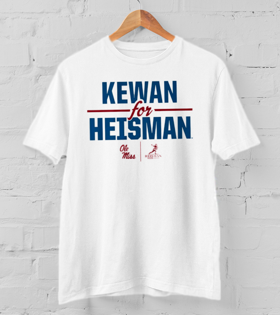 Kewan Lacy For Heisman Ole Miss Rebels Football T-Shirt