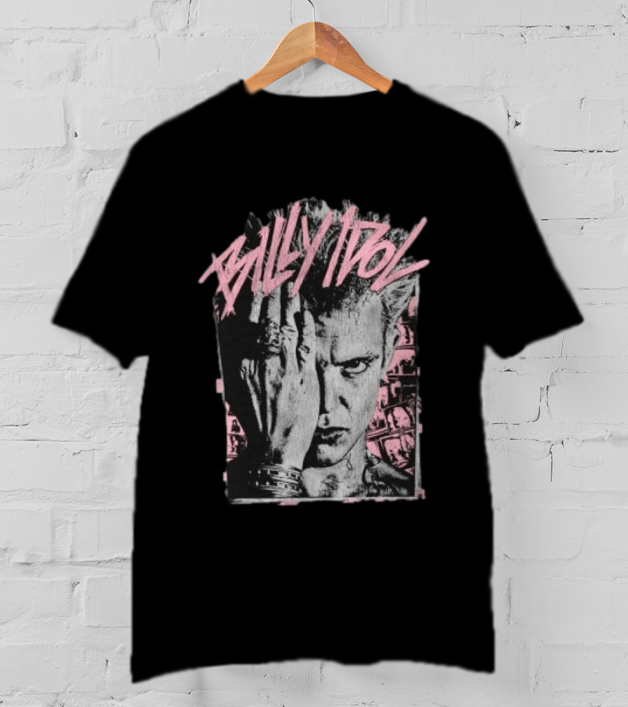 Billy Idol Pink Scratch 2026 Tour T-Shirt