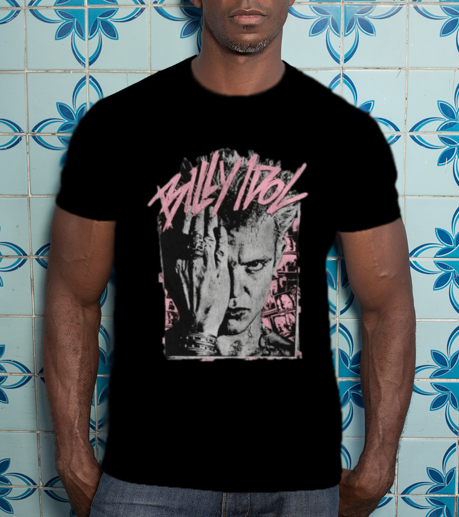 Billy Idol Pink Scratch 2026 Tour T-Shirt