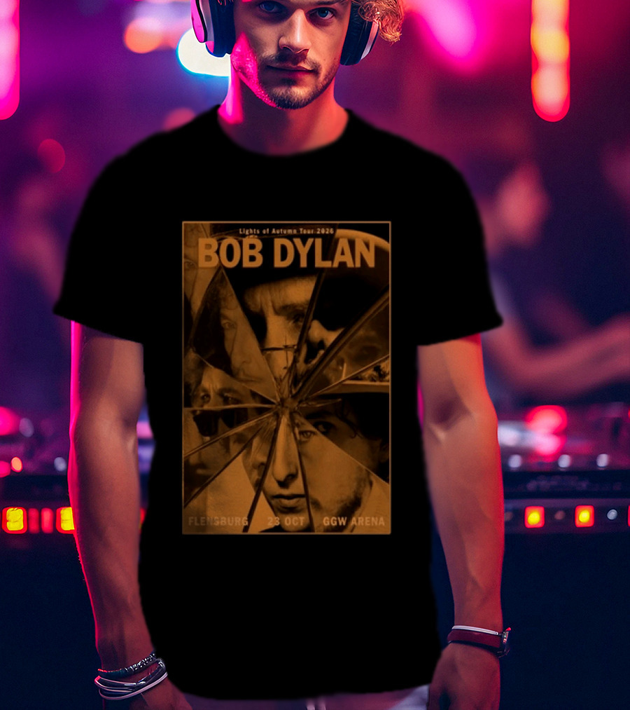 Bob Dylan Lights Of Autumn Tour 2026 Flensburg 23 Oct GGW Arena T-Shirt