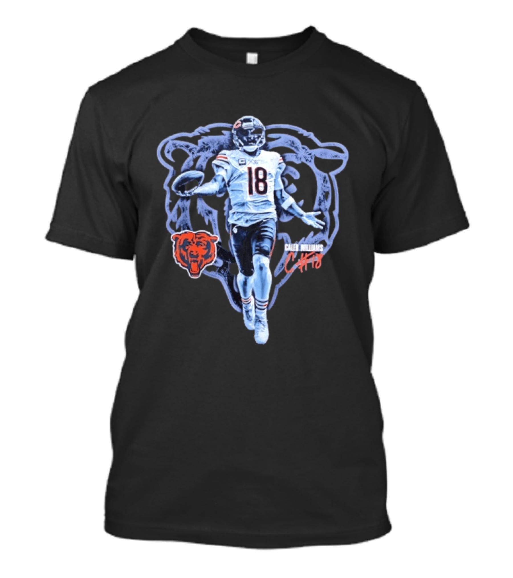 Caleb Williams Chicago Bears 18 Iceman Football Player T-Shirt