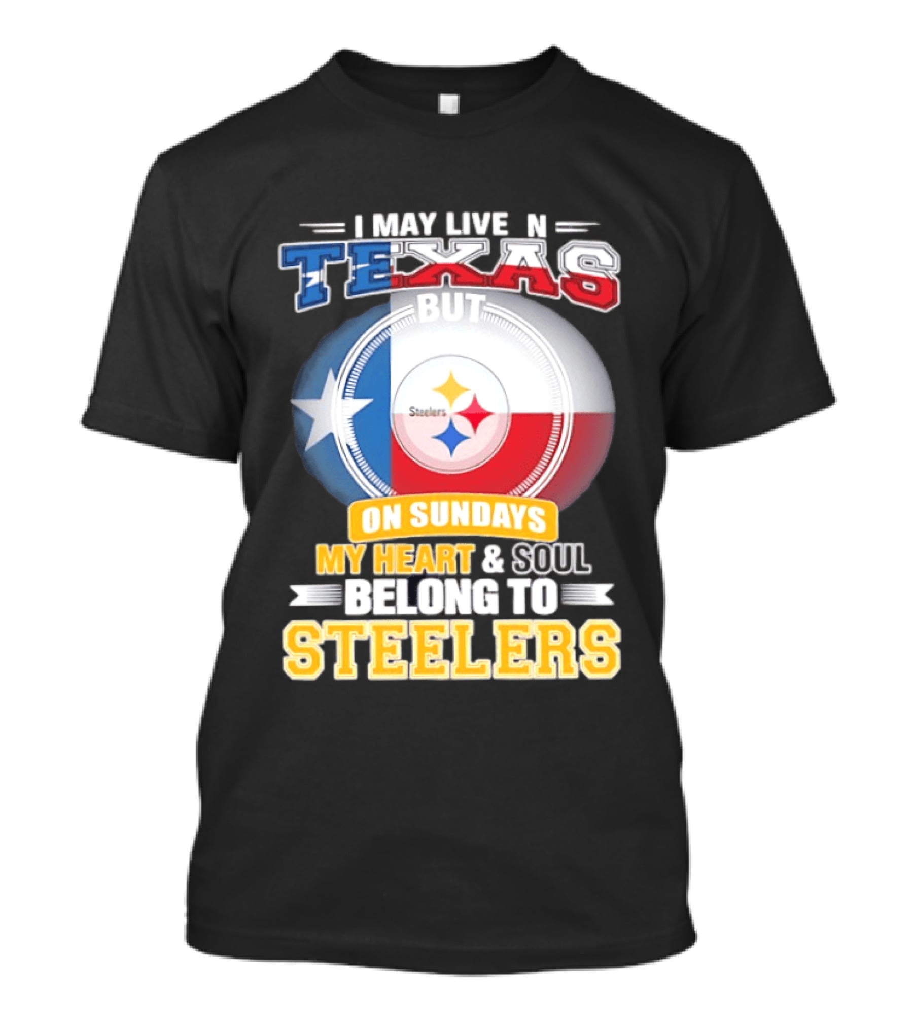 Texas Sunday Heart And Soul Belong To Steelers T-Shirt