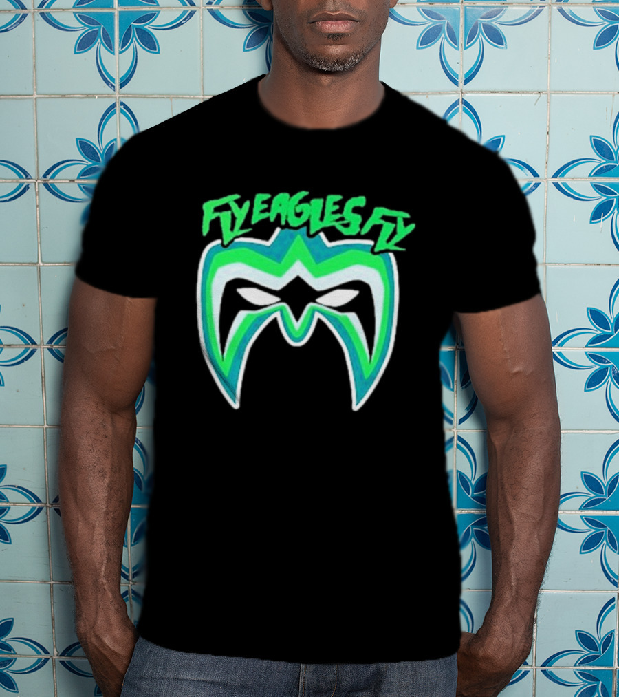 Philadelphia Eagles Fly Eagles Fly Warrior Mask T-Shirt