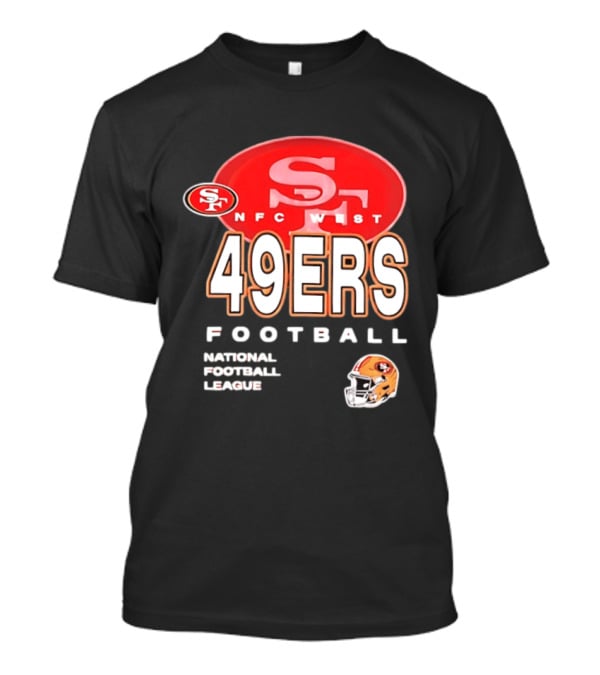 San Francisco 49ers NFC West Football National Football League 49ers Helmet T-Shirt