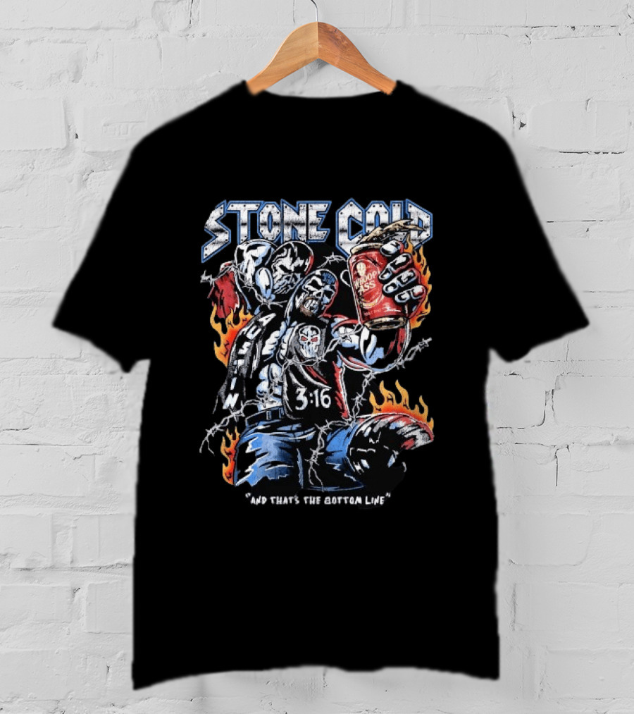 Stone Cold 3:16 And That's The Bottom Line Warren Lotas T-Shirt