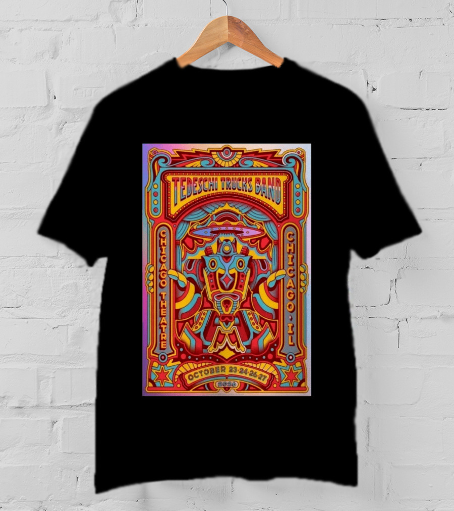 Tedeschi Trucks Band Chicago Theatre IL October 23 24 26 27 2026 Vibrant Show T-Shirt