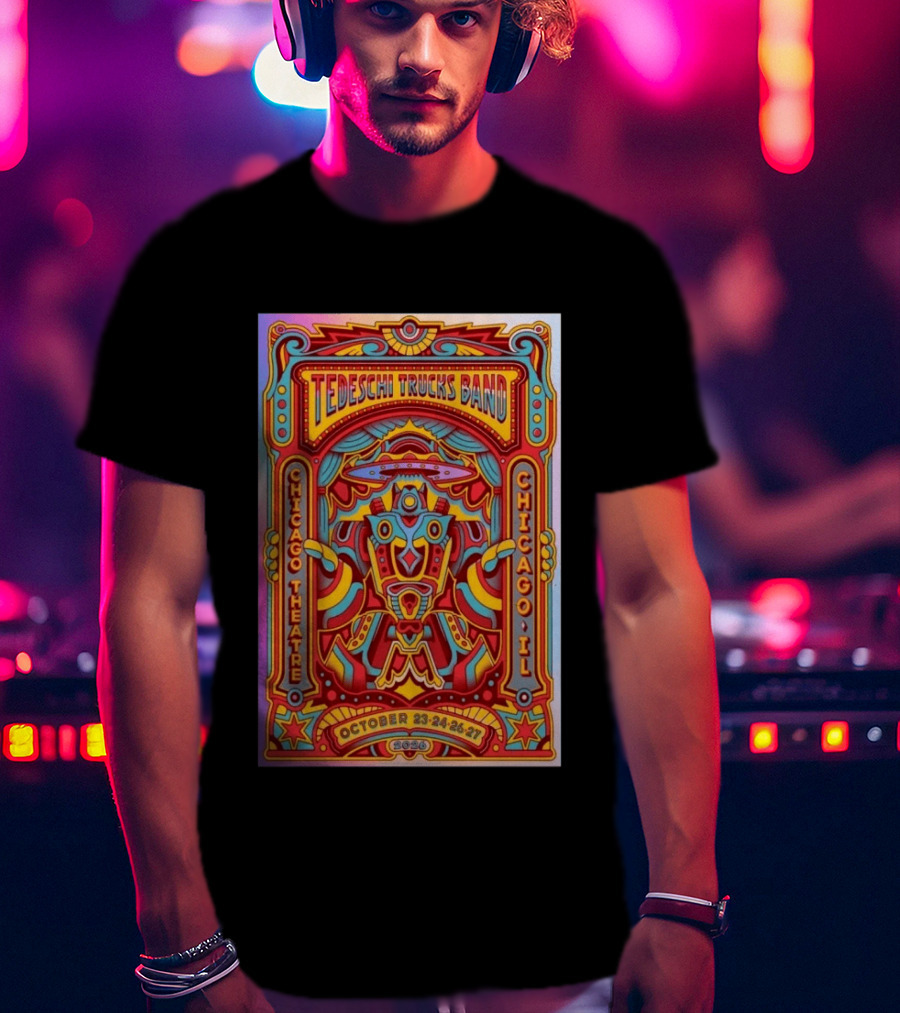 Tedeschi Trucks Band Chicago Theatre IL October 23 24 26 27 2026 Vibrant Show T-Shirt