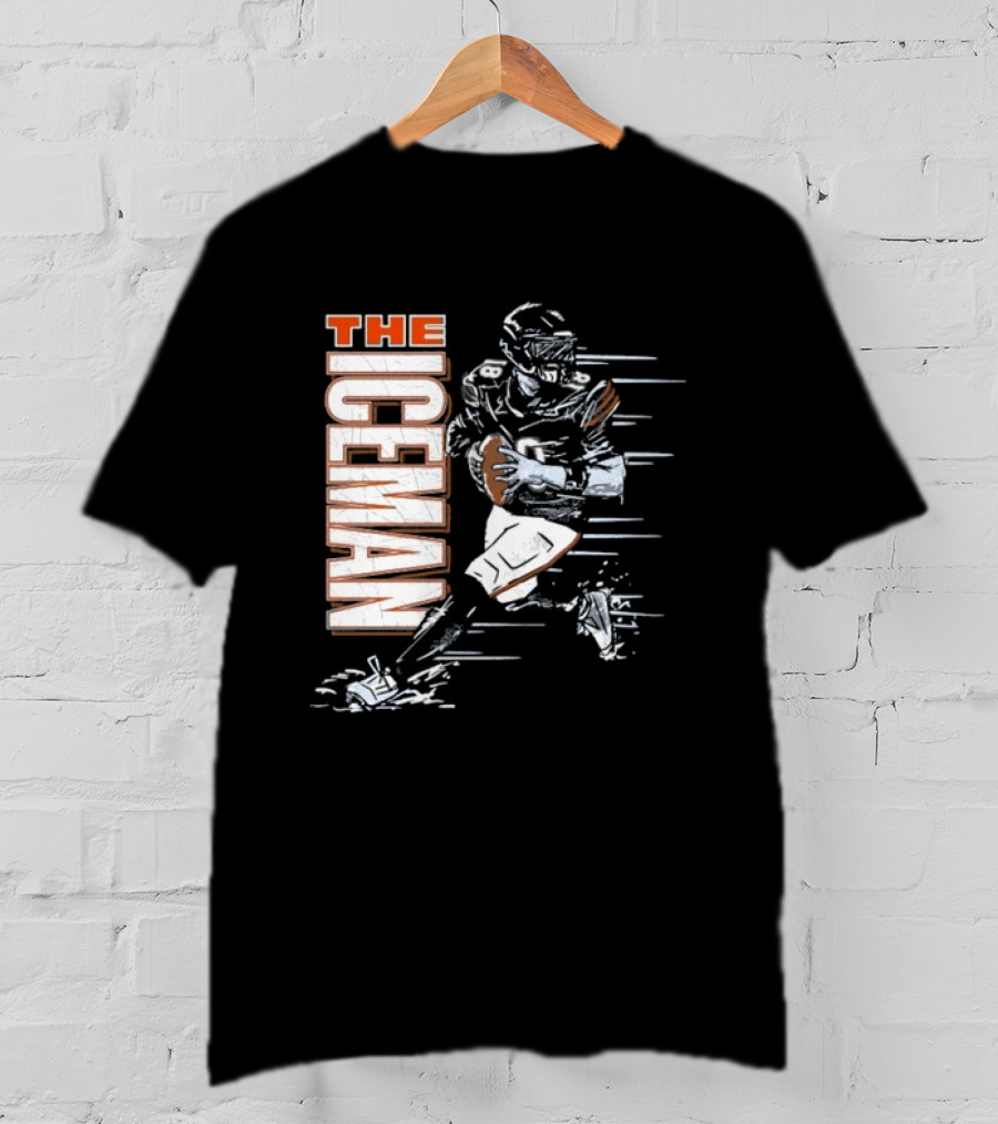 The Iceman Caleb Williams Chicago Bears Football Player Action T-Shirt