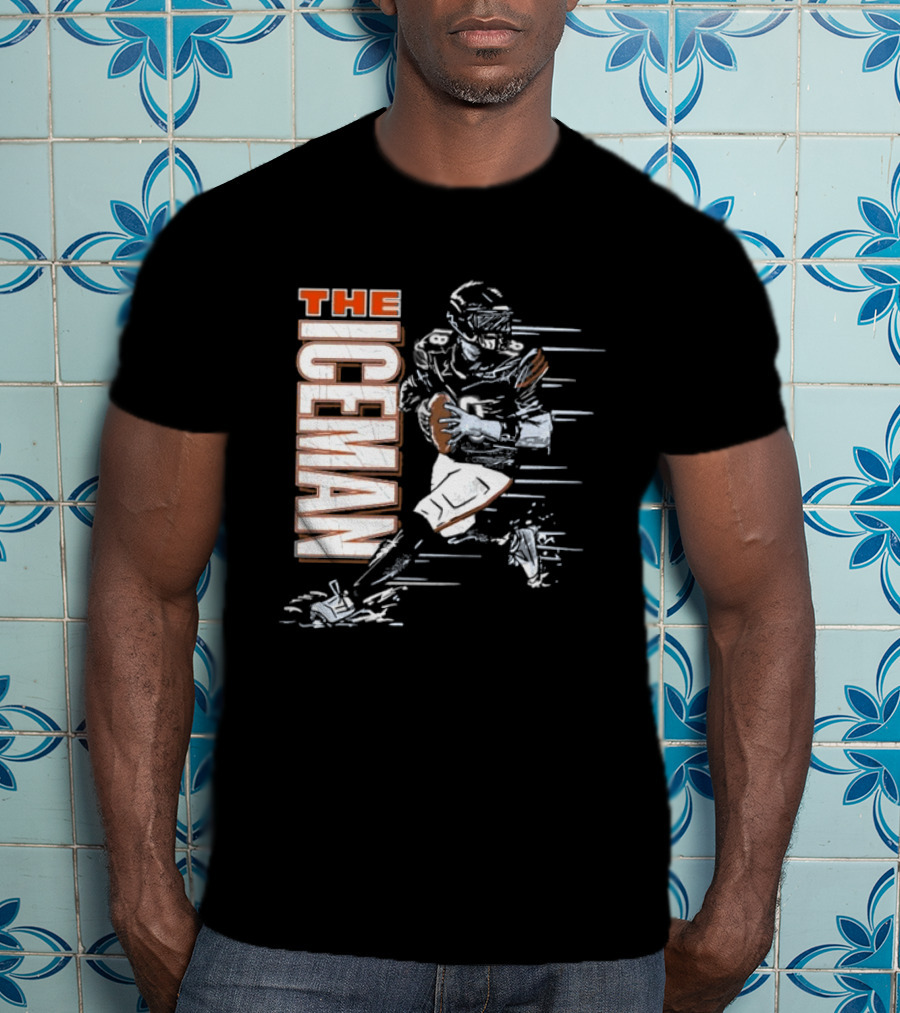 The Iceman Caleb Williams Chicago Bears Football Player Action T-Shirt