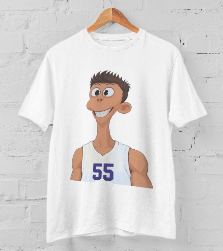 Detroit Pistons No 55 Cartoon Duncan Robinson Sheen T-Shirt