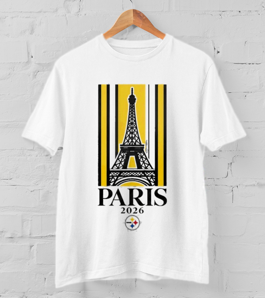 Santonio Holmes Pittsburgh Steelers Paris 2026 Eiffel Tower T-Shirt