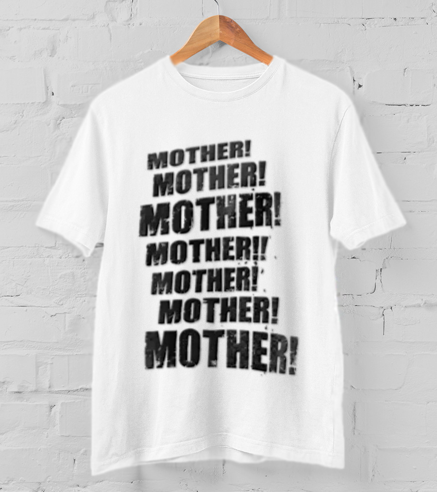 Tinashe Mother Mother Repetitive Bold Text Black T-Shirt