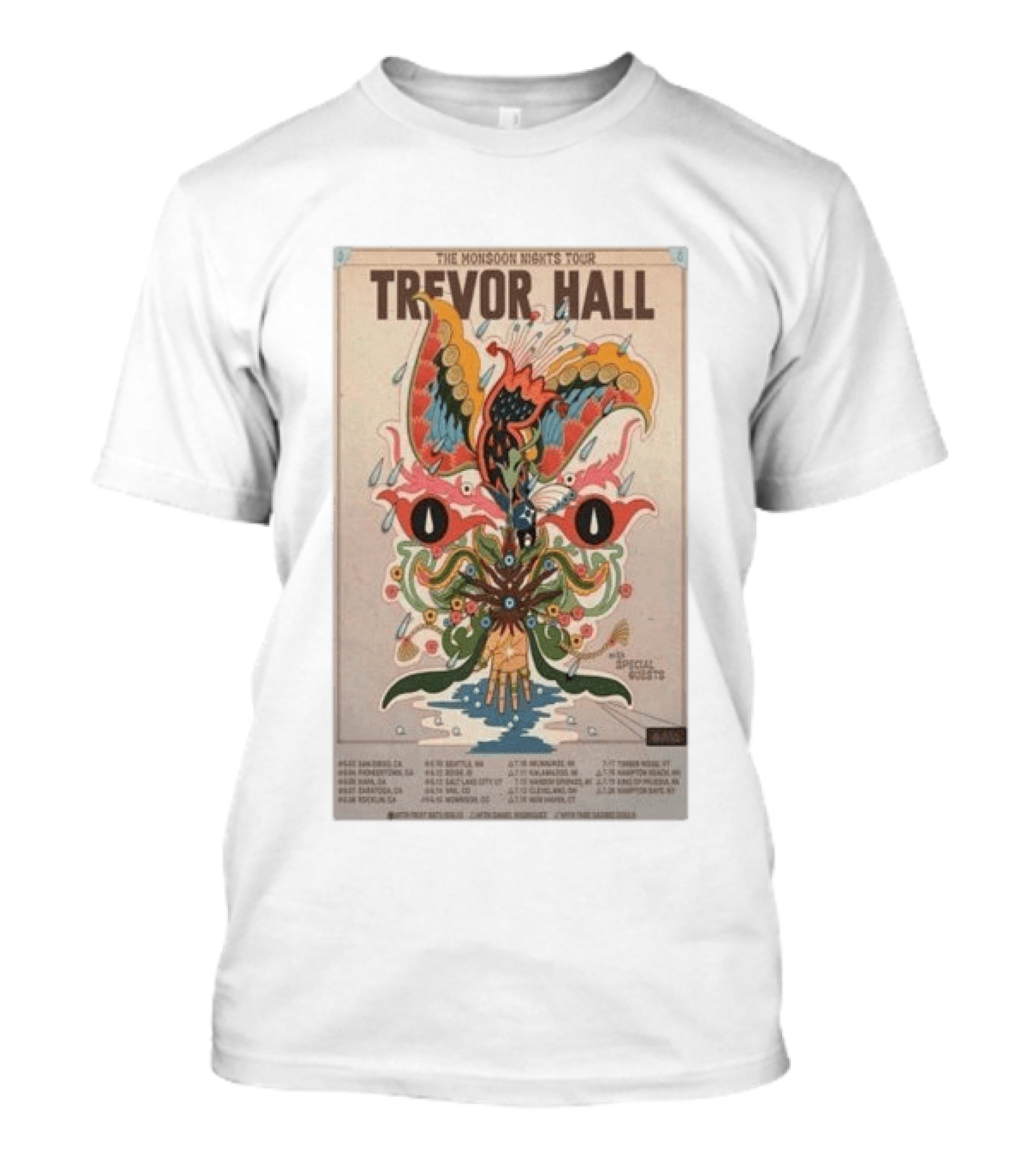 Trevor Hall The Monsoon Nights 2025 Tour Special Guests T-Shirt