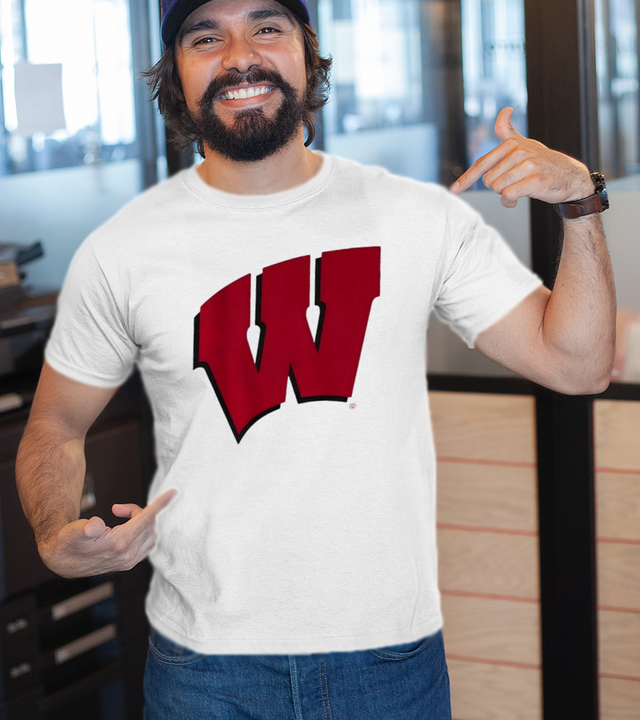 Wisconsin Badgers Red Motion W T-Shirt