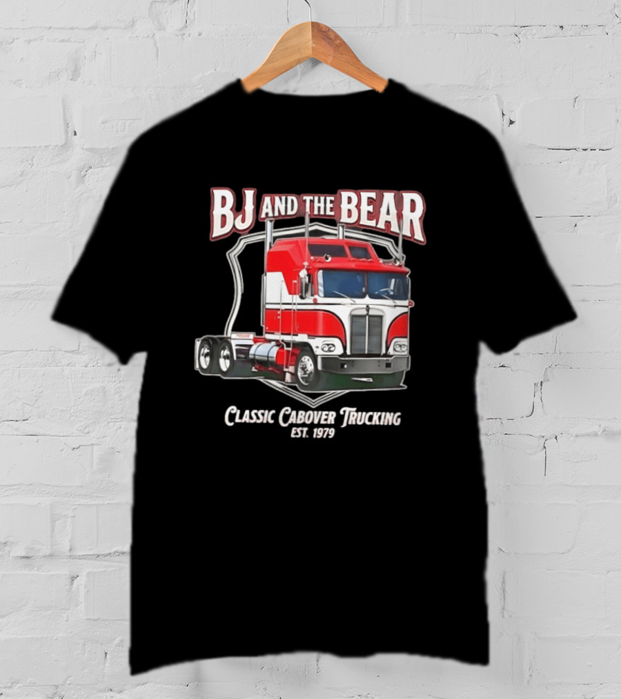 BJ And The Bear Classic Cabover Trucking Est 1979 T-Shirt