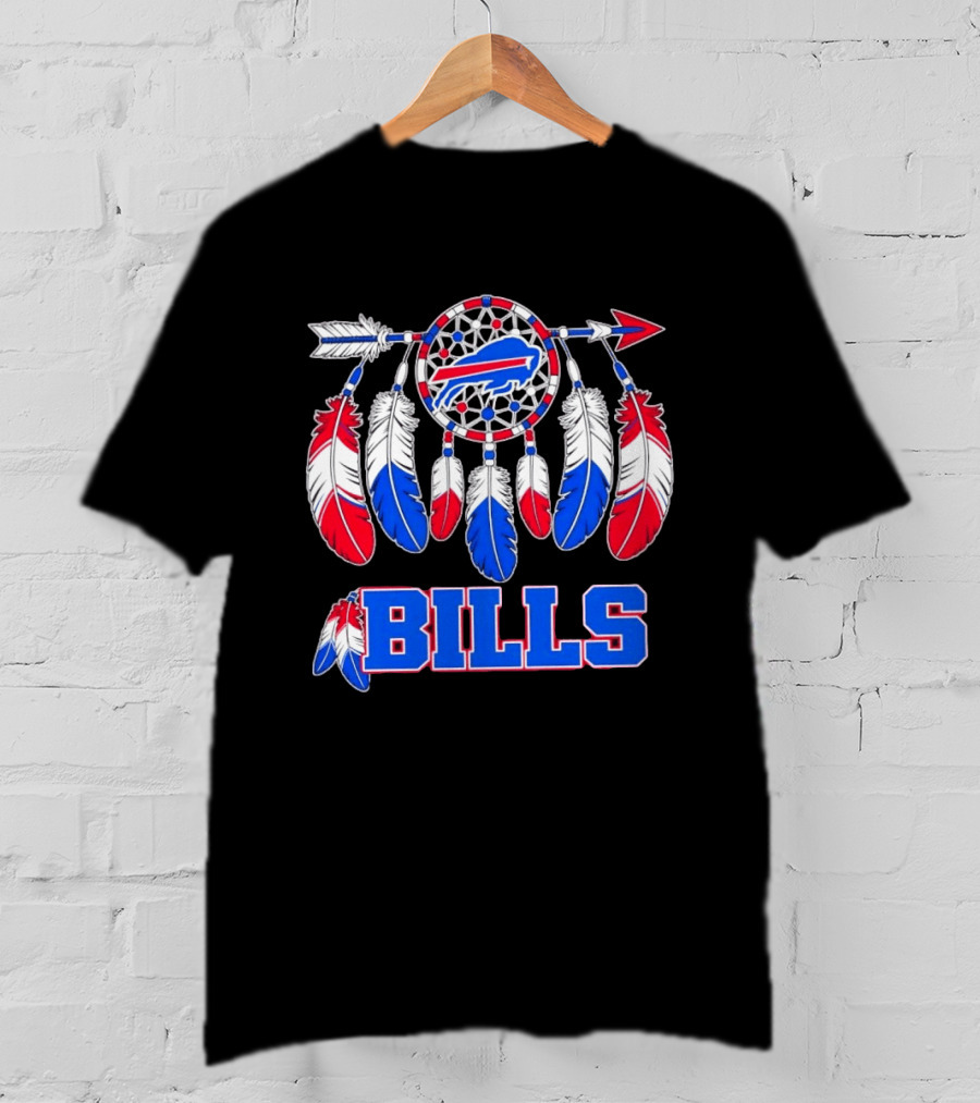 Buffalo Bills Dreamcatcher Feather Football Iconic Team Spirit T-Shirt