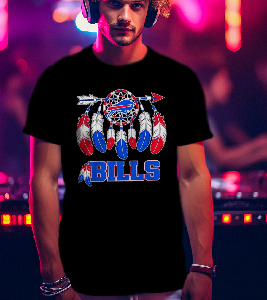 Buffalo Bills Dreamcatcher Feather Football Iconic Team Spirit T-Shirt