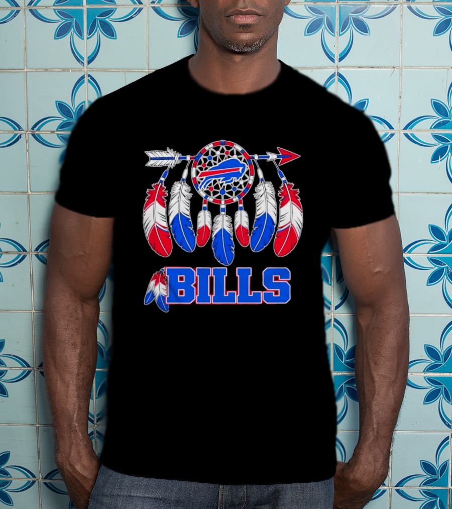 Buffalo Bills Dreamcatcher Feather Football Iconic Team Spirit T-Shirt