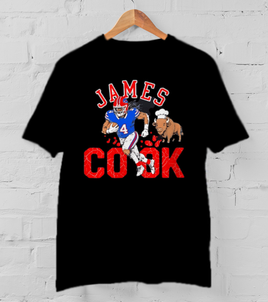 Buffalo Bills James Cook Football Player 4 Buffalo T-Shirt