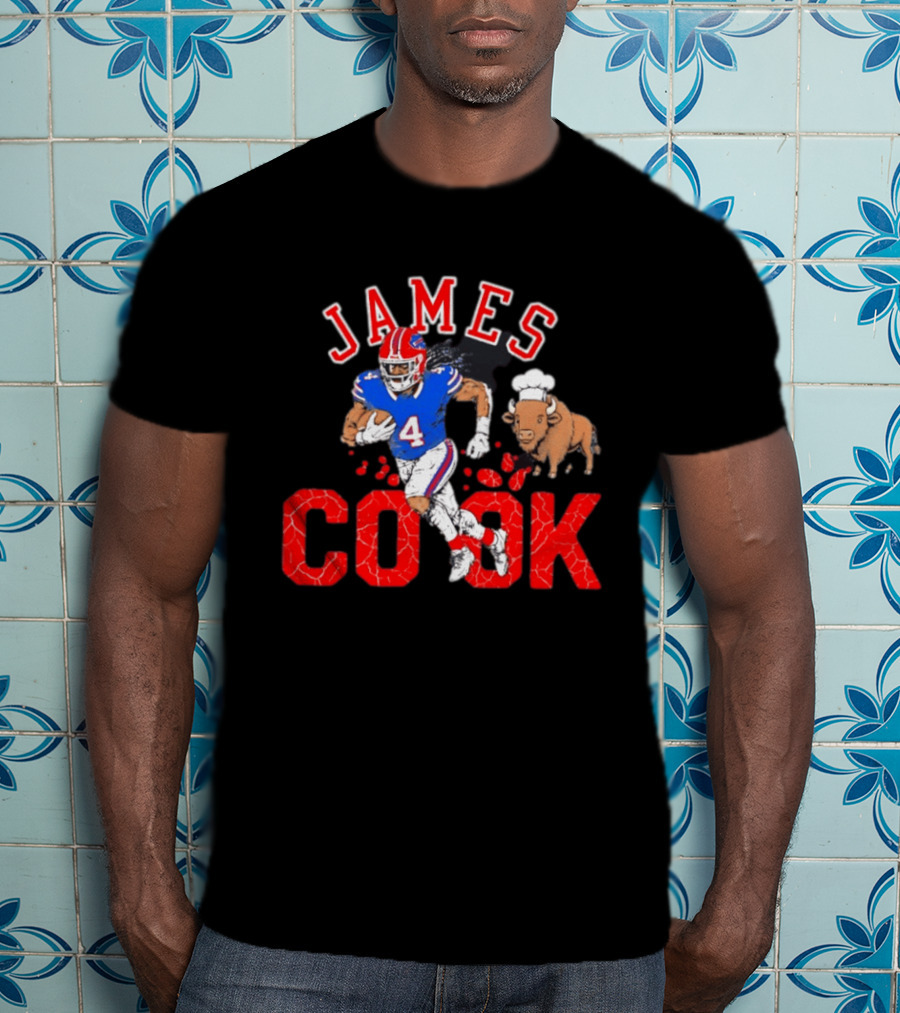Buffalo Bills James Cook Football Player 4 Buffalo T-Shirt