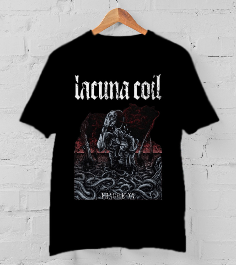 Lacuna Coil Fragile XX Skeleton And Serpents T-Shirt
