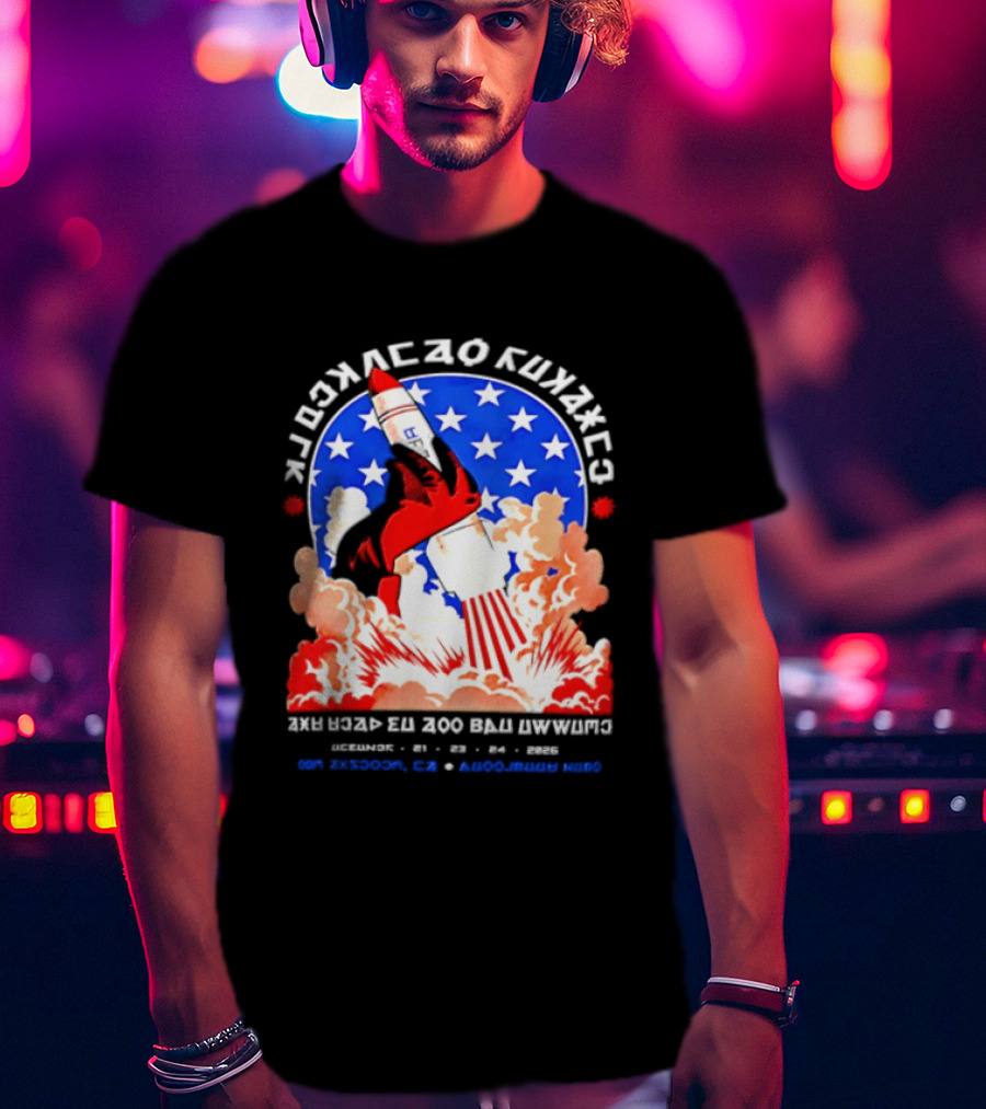 MCR LA My Chemical Romance October 21 23 2026 Los Angeles Rocket Star Explosion T-Shirt