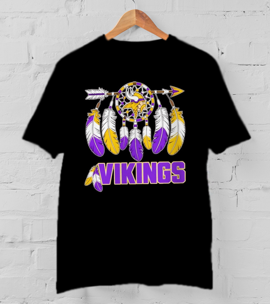 Minnesota Vikings Feather Dreamcatcher T-Shirt
