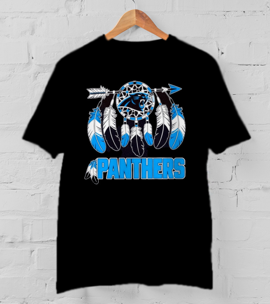 Panthers Dreamcatcher Feather Arrow T-Shirt