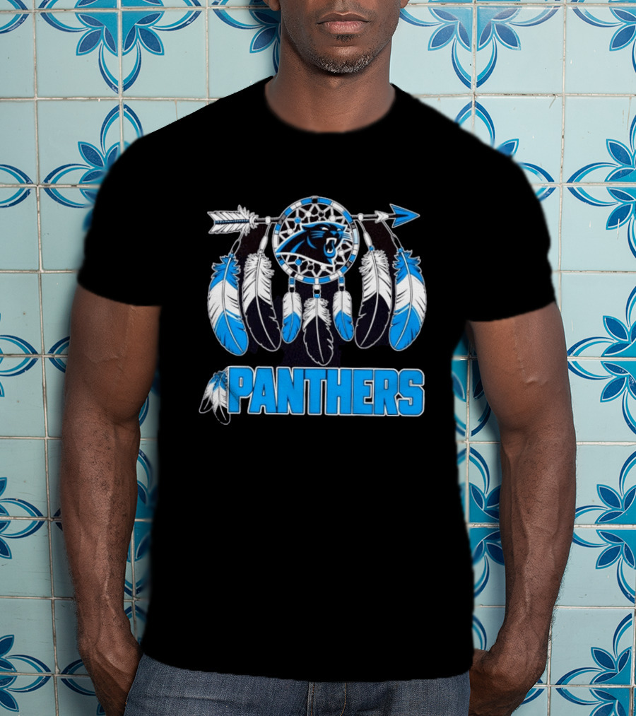 Panthers Dreamcatcher Feather Arrow T-Shirt