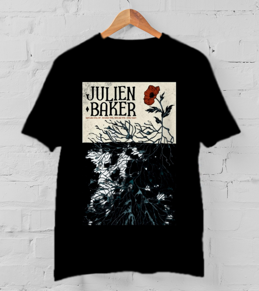 Julien Baker Salt Lake City October 15th 16th 17th Kilby Court Poppy T-Shirt