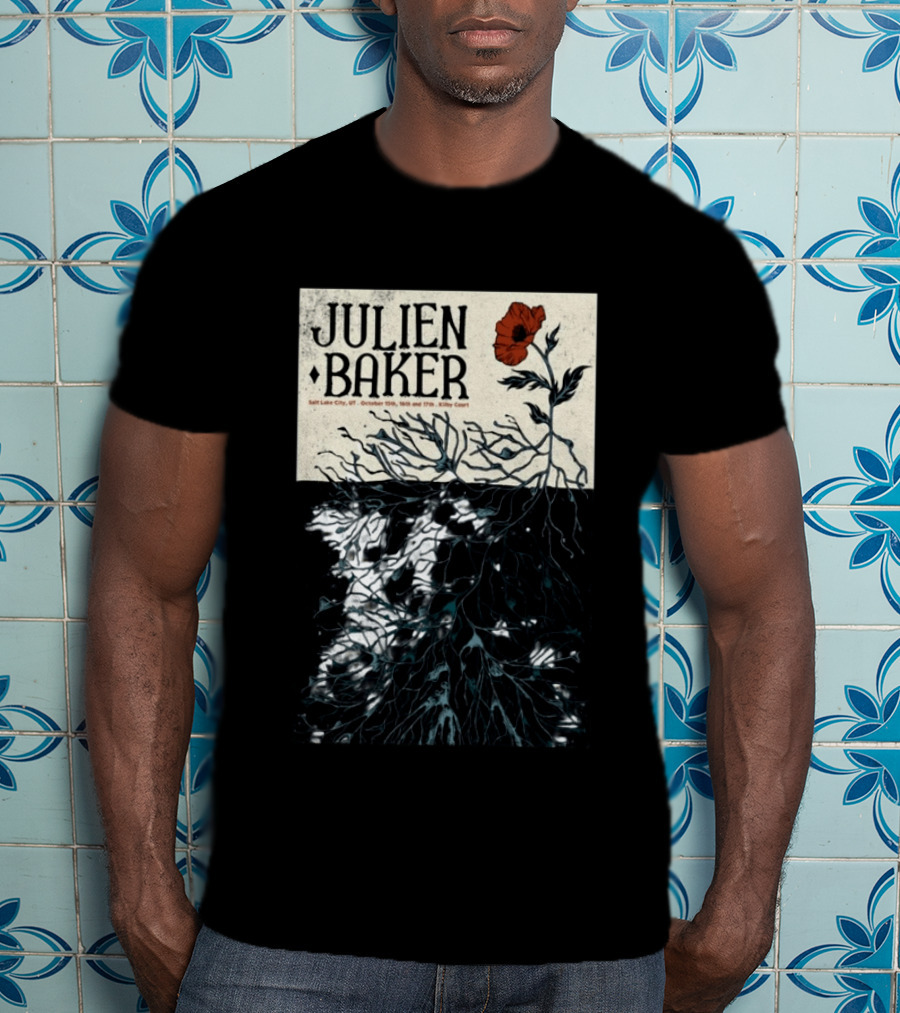 Julien Baker Salt Lake City October 15th 16th 17th Kilby Court Poppy T-Shirt