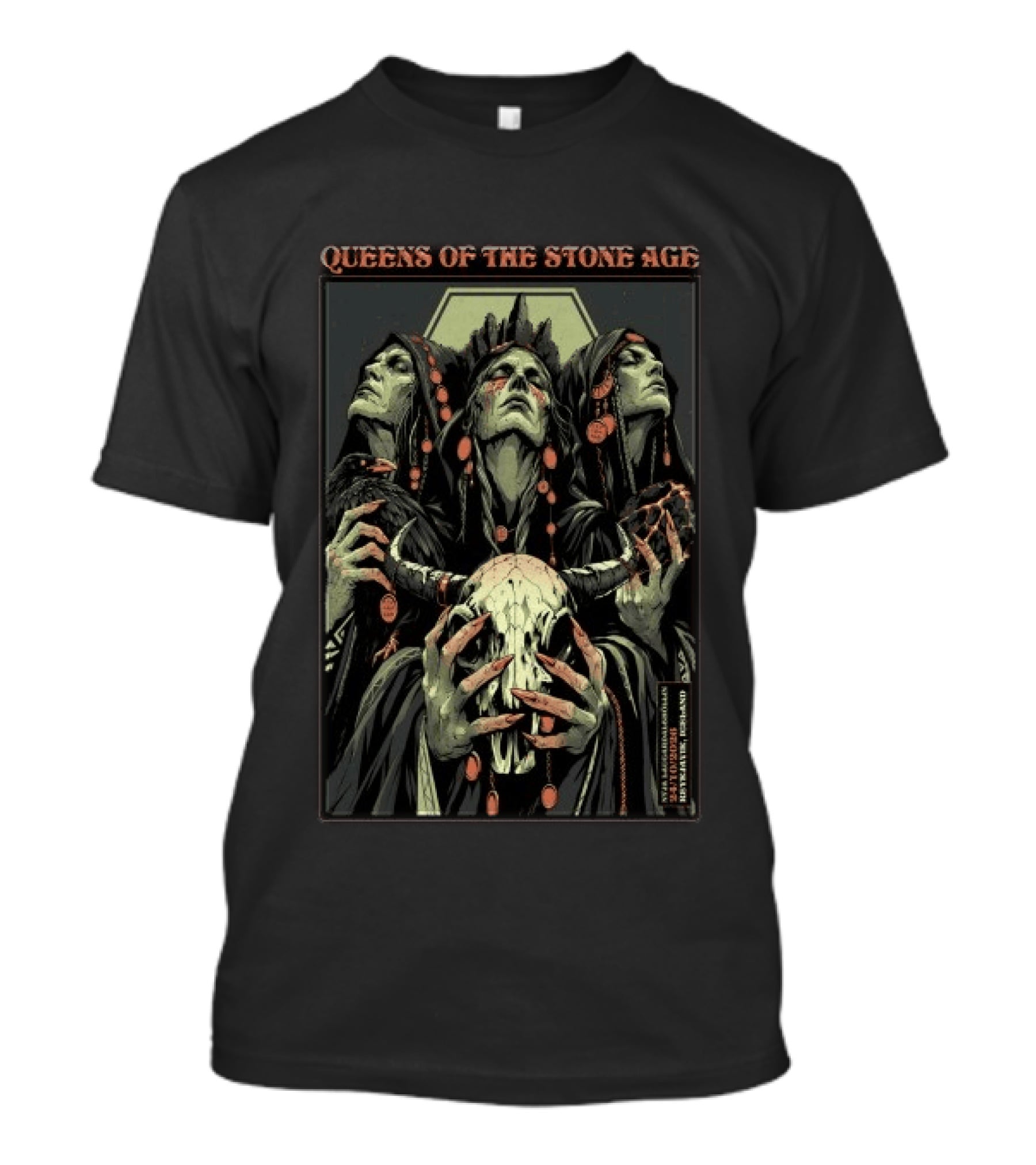 Queens Of The Stone Age Laugardalsholl Reykjavik Iceland Show October 24 2026 T-Shirt