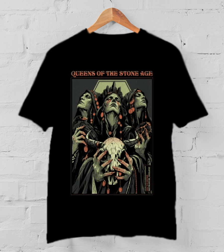 Queens Of The Stone Age Laugardalsholl Reykjavik Iceland Show October 24 2026 T-Shirt